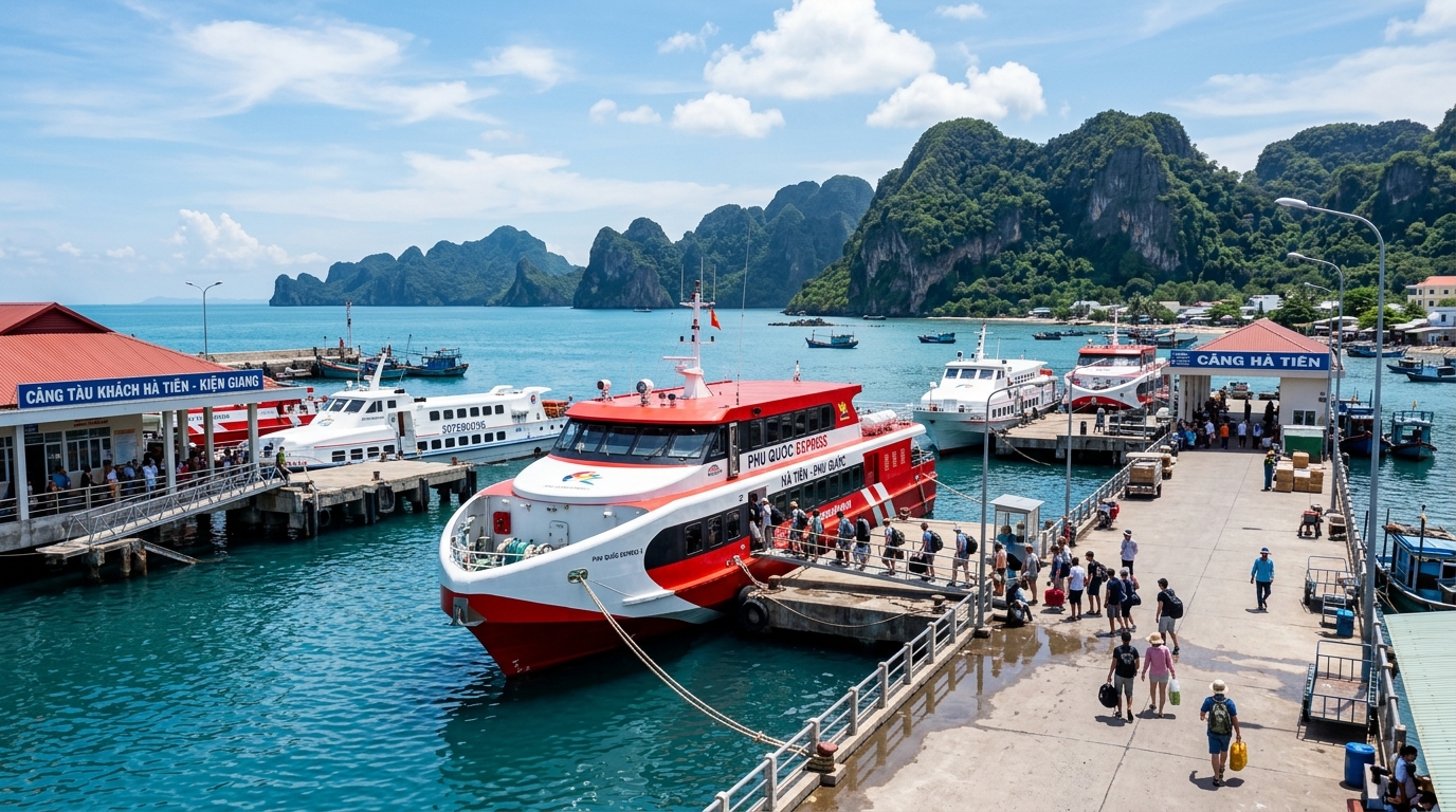 Xe Taxi Long Xuyên Đi Hà Tiên (Bến Tàu & Cửa Khẩu Quốc Tế)