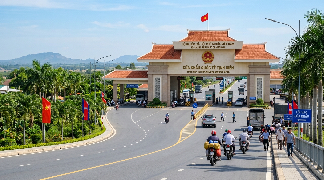 Xe Taxi Long Xuyên Đi Cửa Khẩu Tịnh Biên & Chợ Tịnh Biên